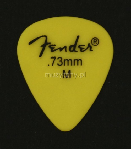 Fender Delrin 0.73 medium yellow pick