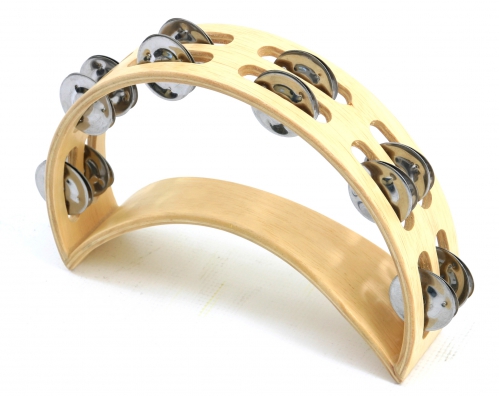 Tycoon TBM Moon Wood Tambourine percussion instrument