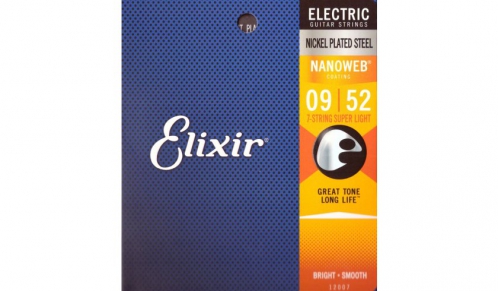 Elixir 12007 NW electric guitar strings for 7-string guitar 09-52