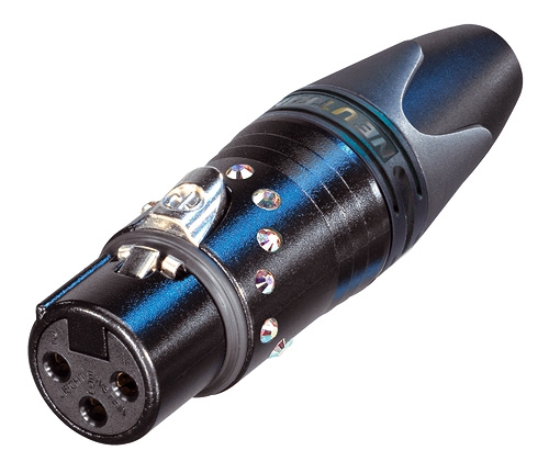 Neutrik NC3FXX-B CRYSTAL 3 pole female XLR cable connector