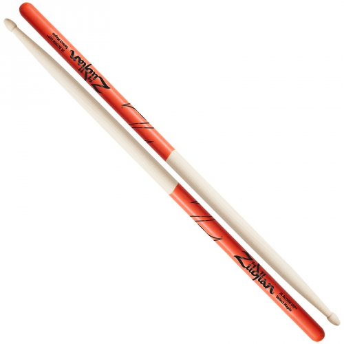 Zildjian 7A Wood Acorn Orange Dip drumsticks