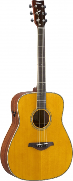 Yamaha FG TA TransAcoustic Vintage Tint electric acoustic guitar