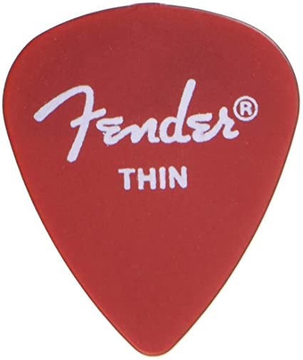 Fender 351 California Red Thin guitar pick