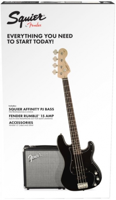 Fender Squier Affinity Series Precision Bass PJ RW Pack