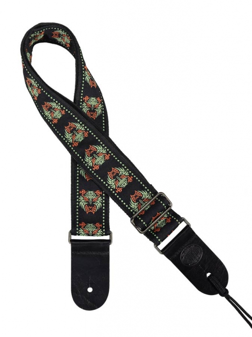 Gaucho GST-183-05 guitar strap, tigers and demons