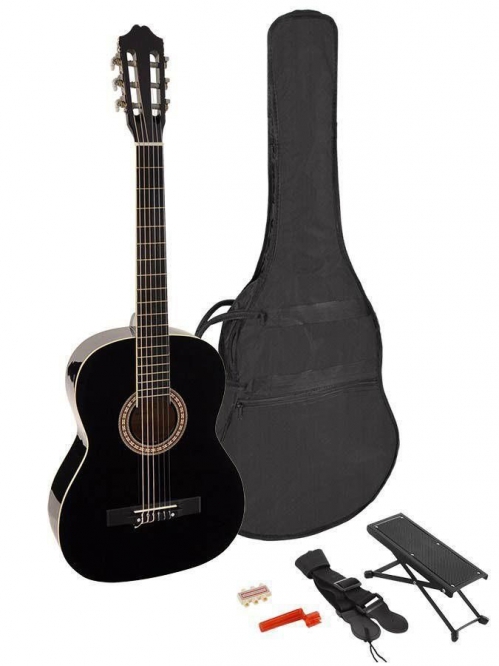 Martinez MTC 244 PB Black natural classical guitar