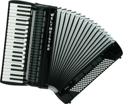 Weltmeister Saphir 41/120/IV/11/5 Piccolo accordion, red