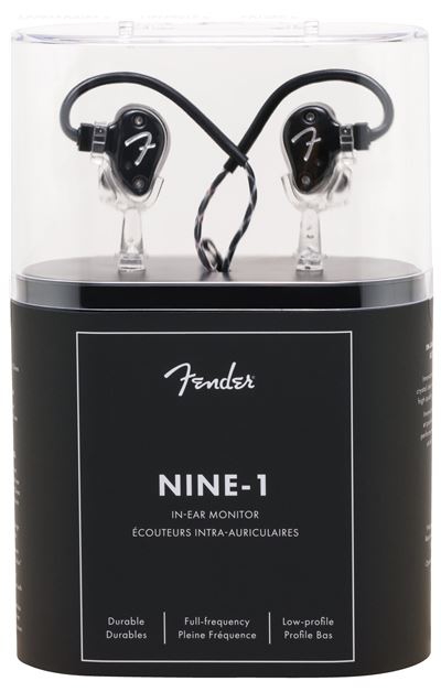Fender Iem Nine 1 Black Metallic earphones