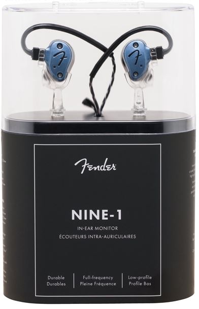 Fender Iem Nine 1 Gun Metal Blue earphones
