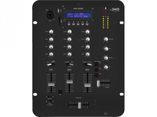 Monacor MPX-30DMP stereo mixer with MP3 player