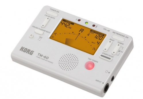 Korg TM-60 metronome/tuner, white