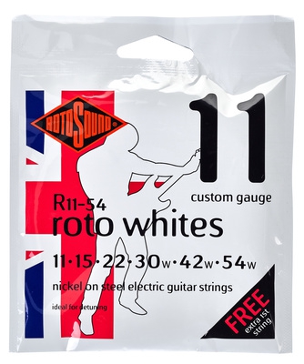 Rotosound R 11-54 Roto Whites electric guitar strings 11-54 (ON SALE)