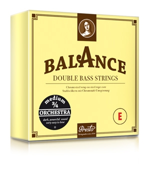 Presto Balance Orchestra 3/4 double bass strings, medium