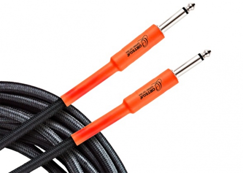 Ortega OECIS 15 black tweed guitar cable, 4,5m