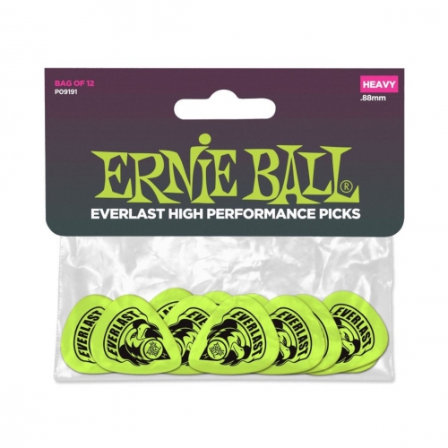 Ernie Ball 9191 Everlast heavy guitar pick set, 12pcs.