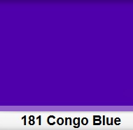 Lee 181 Congo Blue lighting filter, 50x60 cm