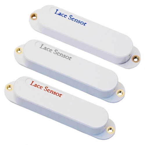 Lace Sensor Value S-S-S Pickup Set, white