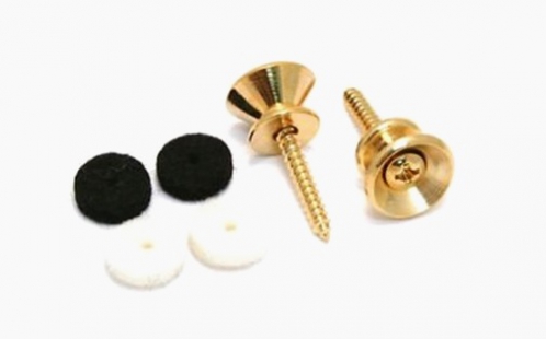 Fender Pure Vintage Strap Buttons, Gold (2)