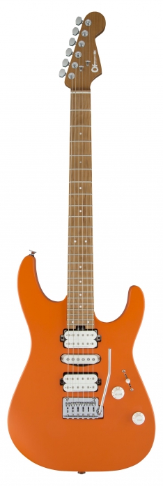 Charvel DK24 HSH 2PT CM Satin Orange Crush electric guitar