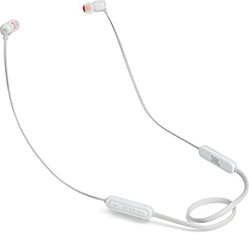 JBL T110BT white bluetooth in-ear headphones