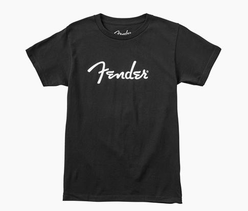 Fender Spaghetti Logo T-Shirt, Black, M