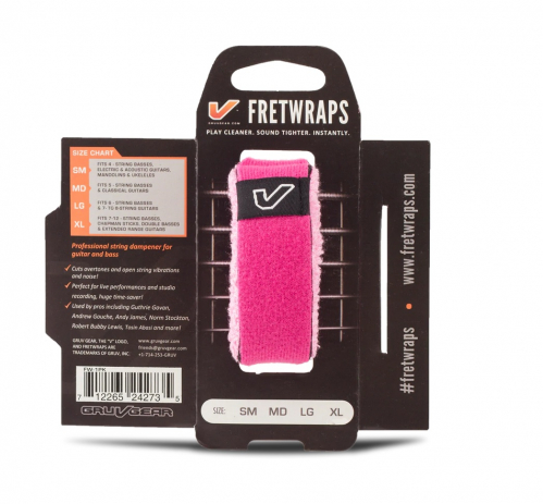 Gruvgear Fretwraps MD guitar fret wrap, medium, pink