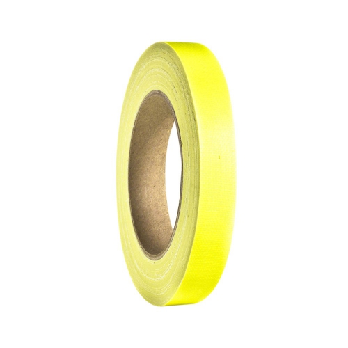 Adam Hall Accessories 58064 NGRN Gaffer Tapes 19mm x 25m, Neon Yellow