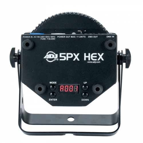 American DJ 5PX HEX - reflektor LED RGBAW+UV  czarny paski 5 x 10W