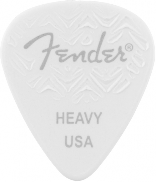 Fender Wavelength 351 Heavy White guitar pick
