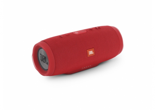 JBL Charge 3 RED waterproof portable speaker with powerbank