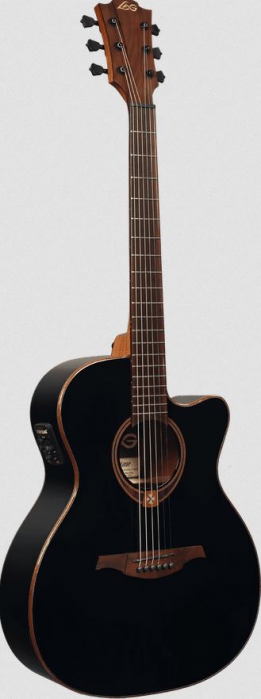 Lag GLA-T118 ACE BLK Tramontane electric acoustic guitar