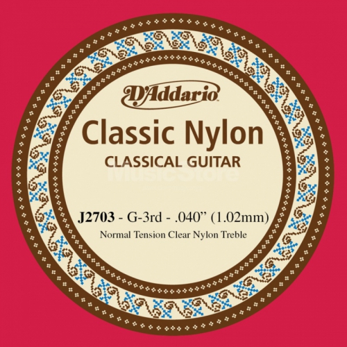 D′Addario J27 G 3 classical guitar string