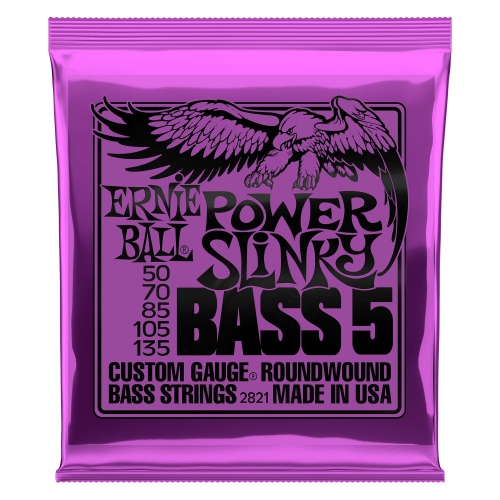 Ernie Ball Power Slinky 5 String bass strings 50-135