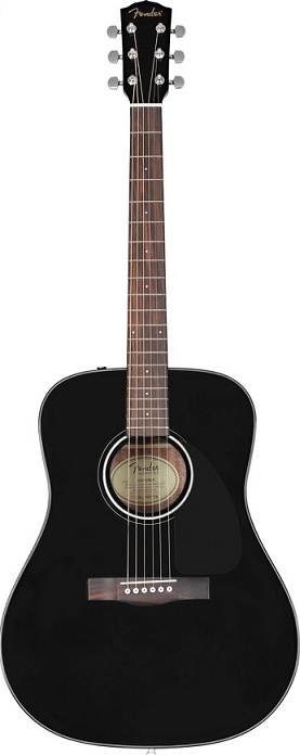 Fender CD-60S Black acoustic guitar