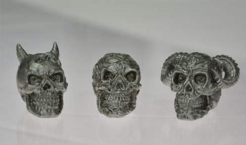 GK Music GK-CS3S Cymbal Skull nutricks (8mm, 3pcs.)  