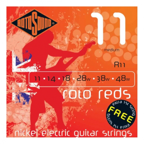 Rotosound R 11 Roto Reds electric guitar strings 11-48