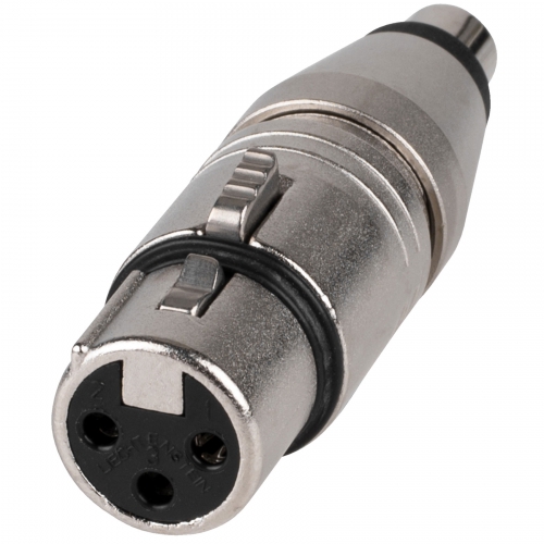 Neutrik NA2FPMF Adapter (3-pole XLR female – RCA / phono socket)