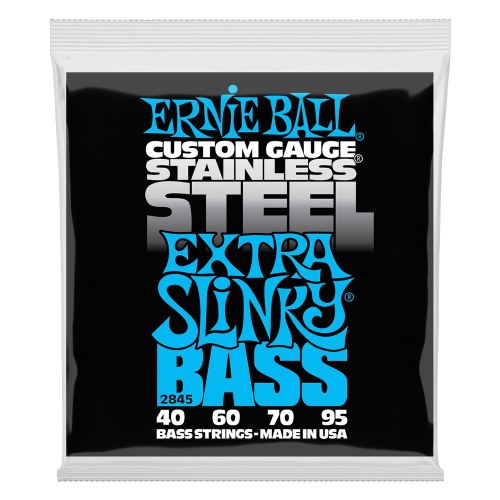 ErnieBall Stainless Steel Extra Slinky bass strings 40-95