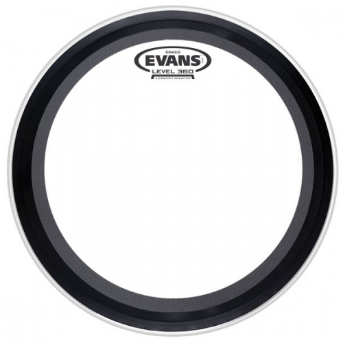 Evans EMAD2 Clear Bass batter head 22″