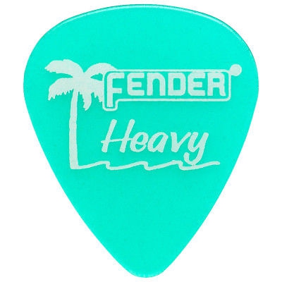 Fender California Clear heavy surf green pick
