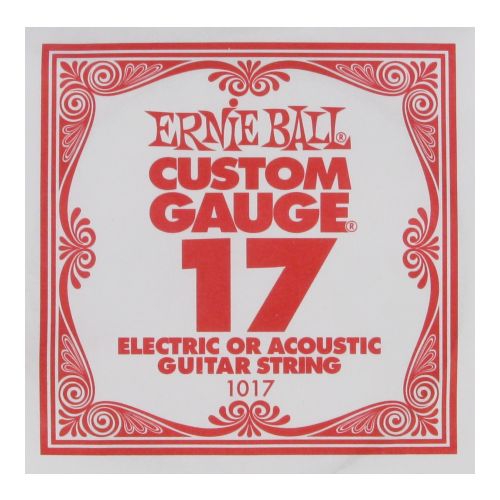 ErnieBall plain steel single guitar string ′17′