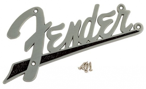 Fender Flat Amplifier Logo, Black Logo