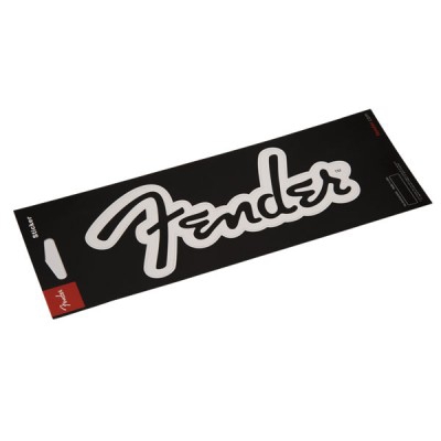 Fender Logo Sticker, White Matte