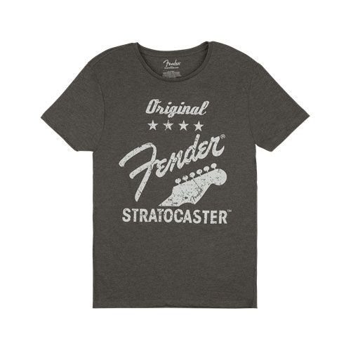 Fender Original Stratocaster Men′s Tee, Gray, Medium