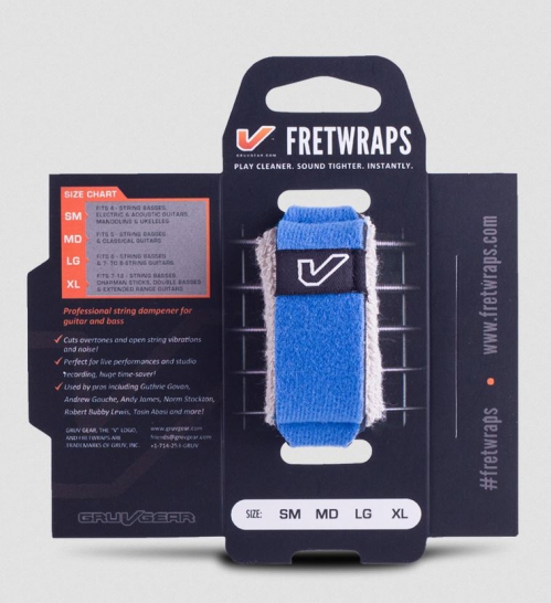 Gruvgear Fretwraps MD guitar fret wrap, medium, blue