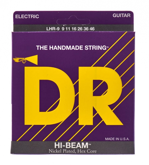 DR HI-BEAM™ Lite & Heavy LHR-9 electric guitar strings 9-46