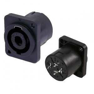 Neutrik NL4MD-V 2 pole combination of speakON socket and 1/4″ jack receptacle