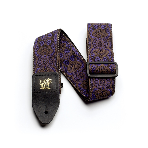 Ernie Ball 4164 Purple Paisley guitar strap