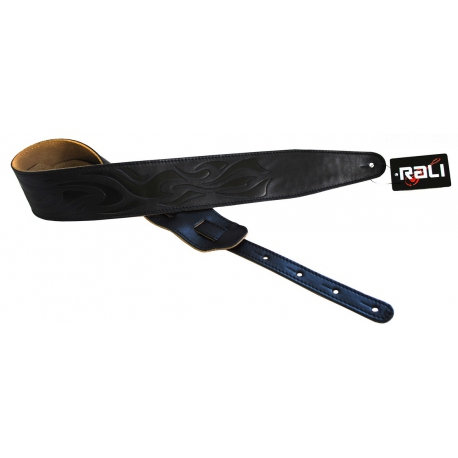 Rali Classic 06-30 Flame leather guitar strap