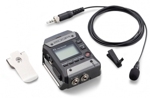 ZooM F1-LP Field Recorder and Lavalier Microphone Set